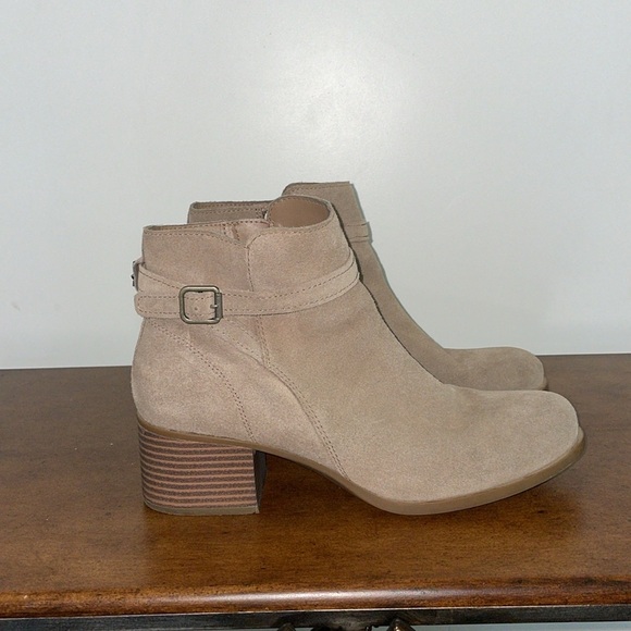 Koolaburra By Ugg Womens Erena Ankle Booties Brown Block Heels Zip Buckle Sz 10 - Picture 6 of 15